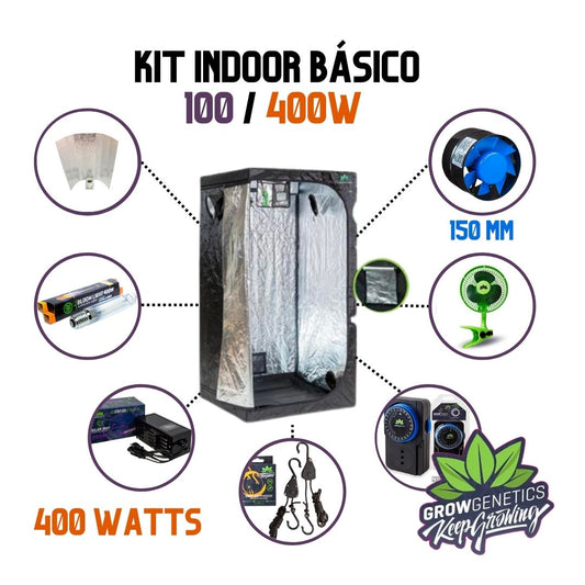 Kit Indoor Básico 100 / 400 o 600w - Grow Genetics